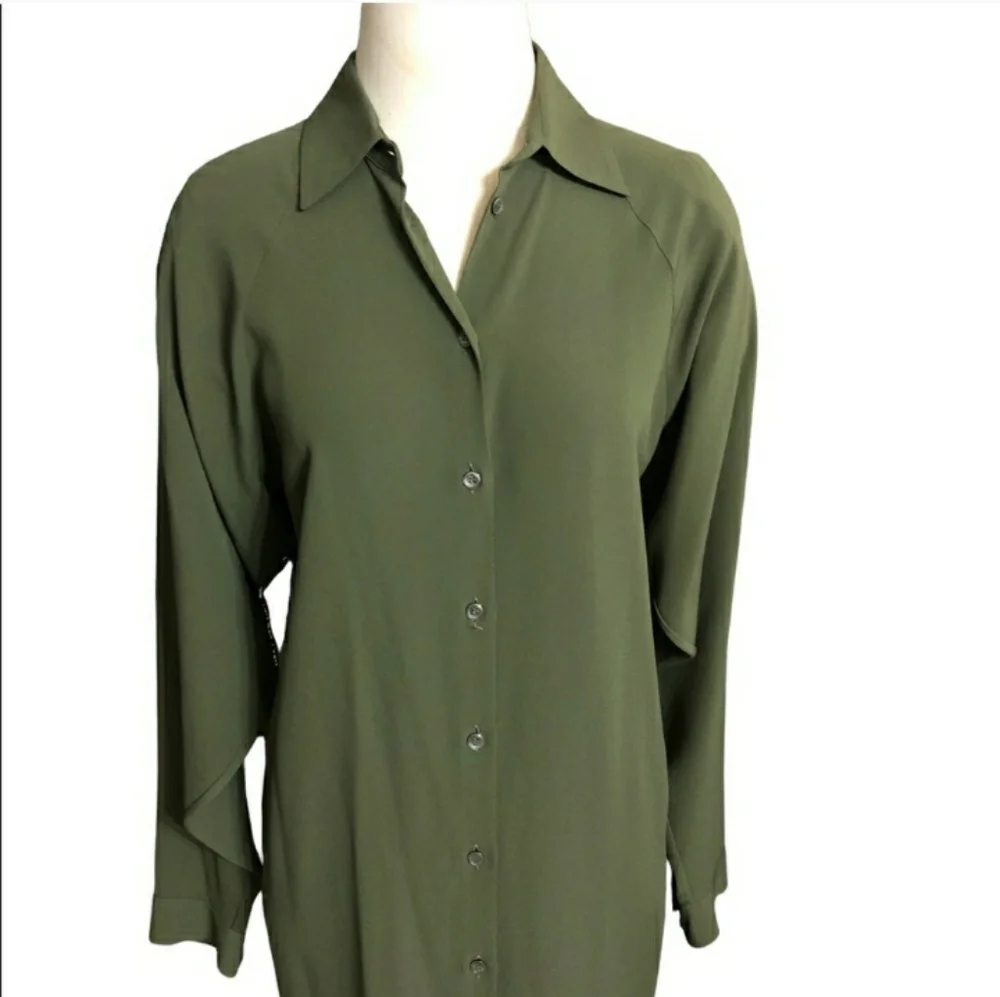 MICHAEL KORS long sleeve silk  dress